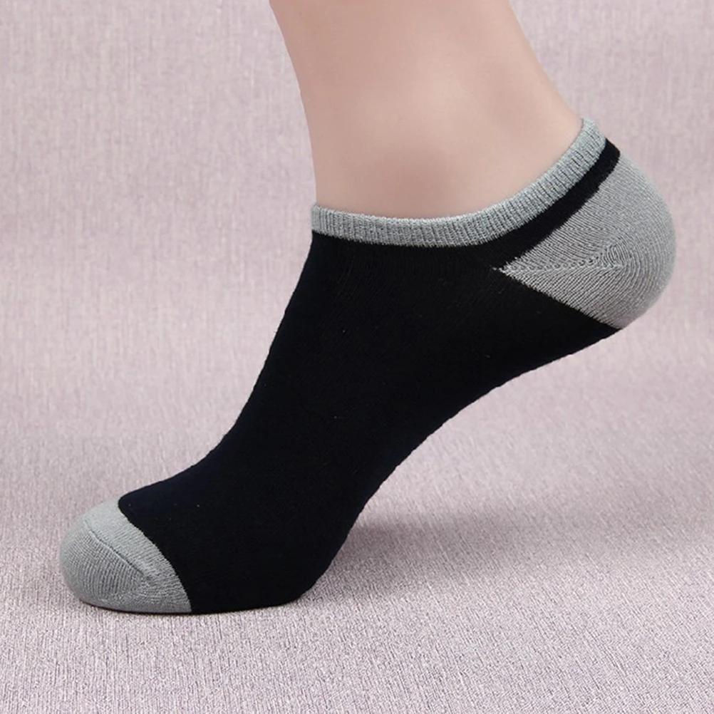 1Pair 4Colors Men Bamboo Ankle Socks Casual All-Match Man Cotton Socks Shallow Mouth Socks