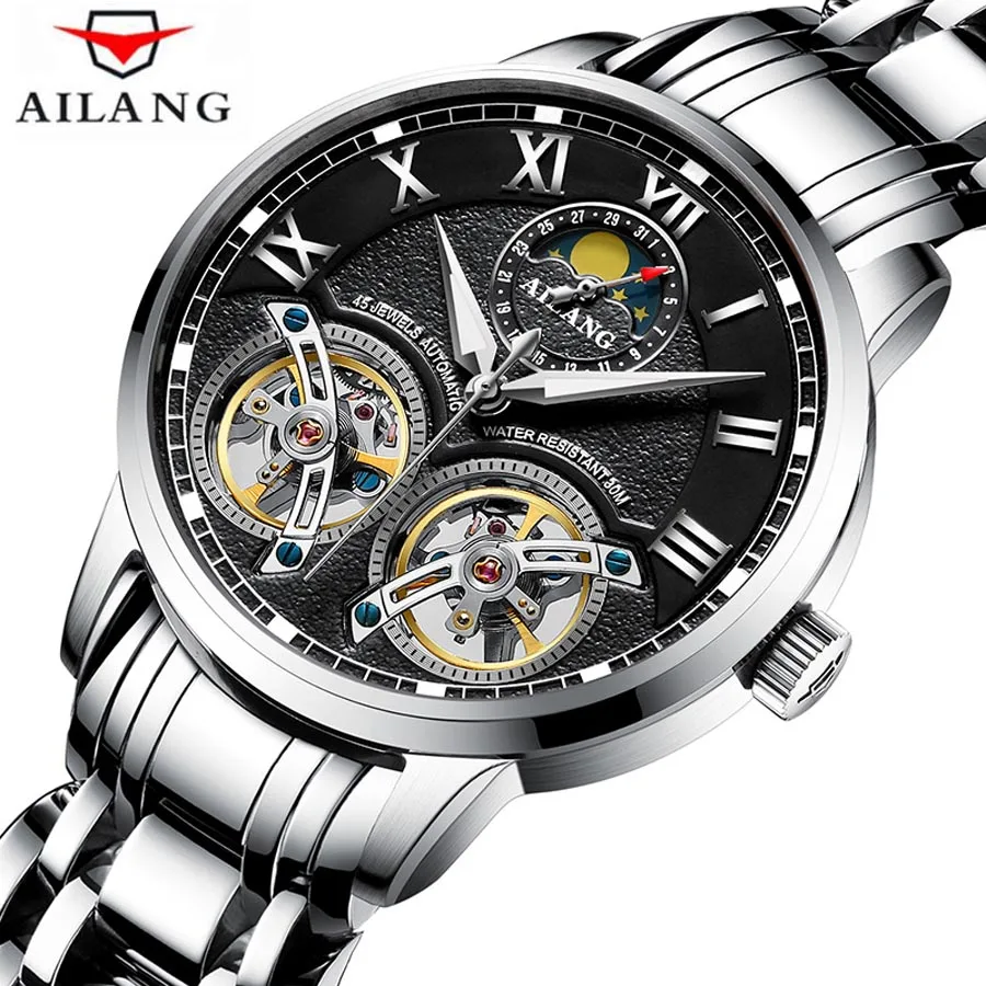 Time vintage expensive reloj gift, automatic mechanical vintage watch