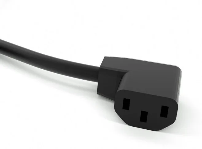 Разъем IEC 320 C13 типа мама PDU/Φ удлинитель кабеля питания левый 90 градусов правый