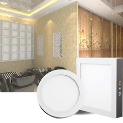 Новый TSLEEN круглый площади поверхности потолочный светильник светодиодный Панель вниз свет для дома коммерческих Прохладный теплый белый