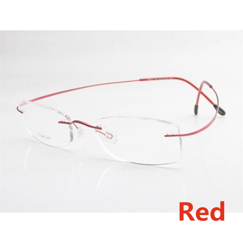 Классическая коробка для глаз ультра-легкая титановая оправа очки без оправы очки близорукость фоторамка oculos de grau