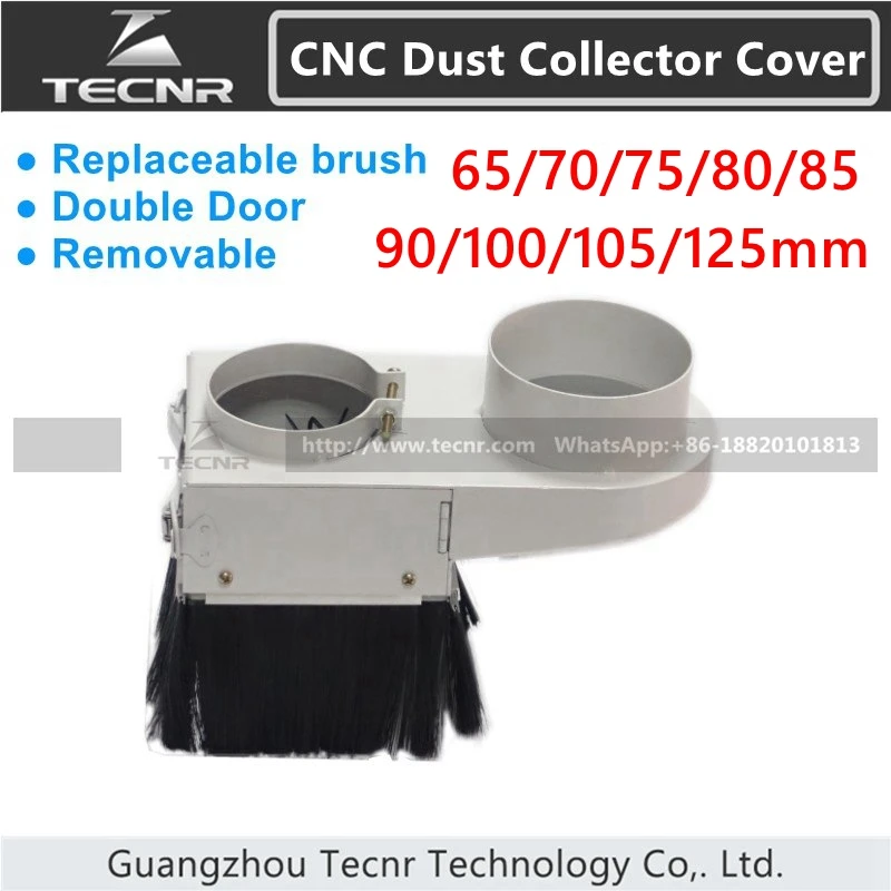 TECNR removable cnc dust collector cover diameter 65mm 70mm 75mm 80mm