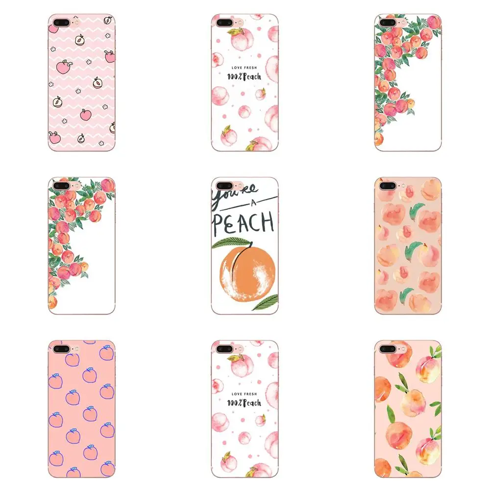 

For LG G2 G3 G4 G5 G6 G7 K4 K7 K8 K10 K12 K40 Mini Plus Stylus ThinQ 2016 2017 2018 Soft TPU Capa Case Fruit Pink Peach