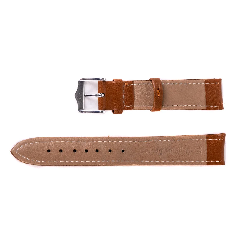Luxury Watch Band 12mm,14mm,16mm,18mm,20mm,22mm,24mm Soft Sweatband Leather Strap Steel Buckle Wrist WatchBand