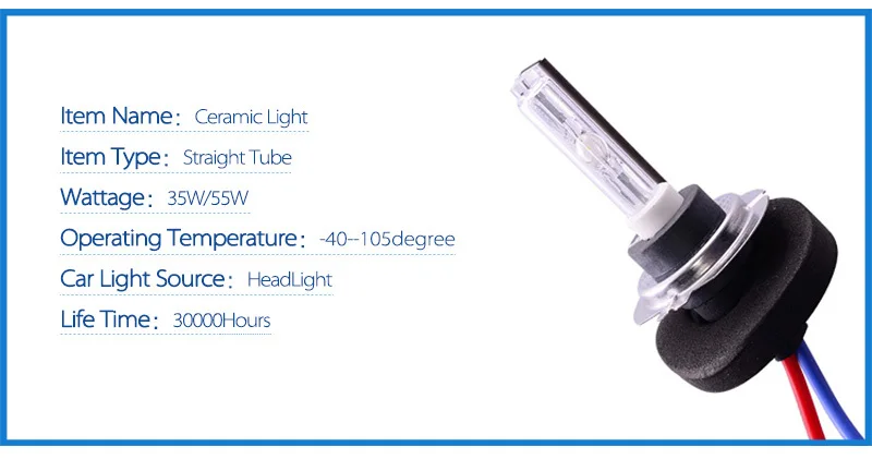 35 Вт CNLIGHT H7 Xenon H1 H11 H8 H9 hb4 9005 HID лампа с керамическим металлическим основанием для автомобильных фар 4300K 6000K 8000K hid фары