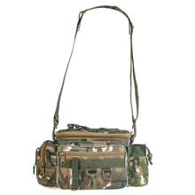 Портативная многофункциональная сумка для рыбалки, холщовая рыболовная приманка, наплечная поясная сумка-рюкзак для карпа, 34*17*16 см