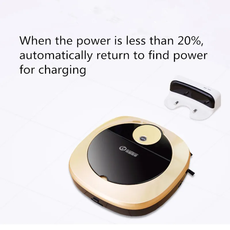 Mini Vacuum Cleaner Robotic Vacuum Cleaner for Home Double Rolling