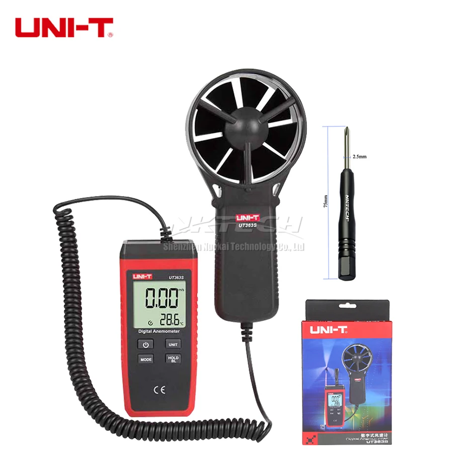 Goede UNI T UT333S Digitale Temperatuur vochtigheidsmeter UT363S Digitale Anemometer Windsnelheid Meter UT383S Digital Light Meter Luxmeter