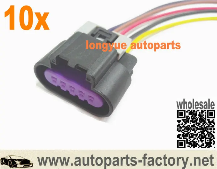 longyue 10pcs LS3 LS7 L99 5 Wire universal MAF Sensor Wiring Connector