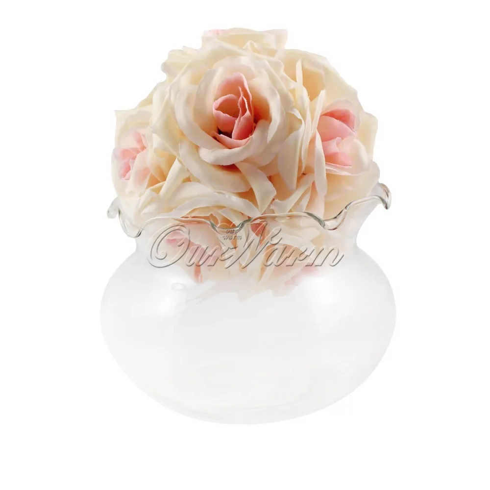 OurWarm искусственный цветок из шелка цветок целующиеся шары Свадьба центральный украшения помандер букет Свадебный Цветочный шар