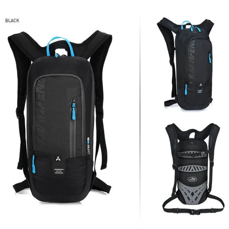 Водонепроницаемый велосипедный гидратационный рюкзак, 6л MTB дорожные велосипедные сумки для мужчин и женщин, велосипедные альпинистские рюкзаки для верховой езды, без сумки для воды - Color: black no water bag
