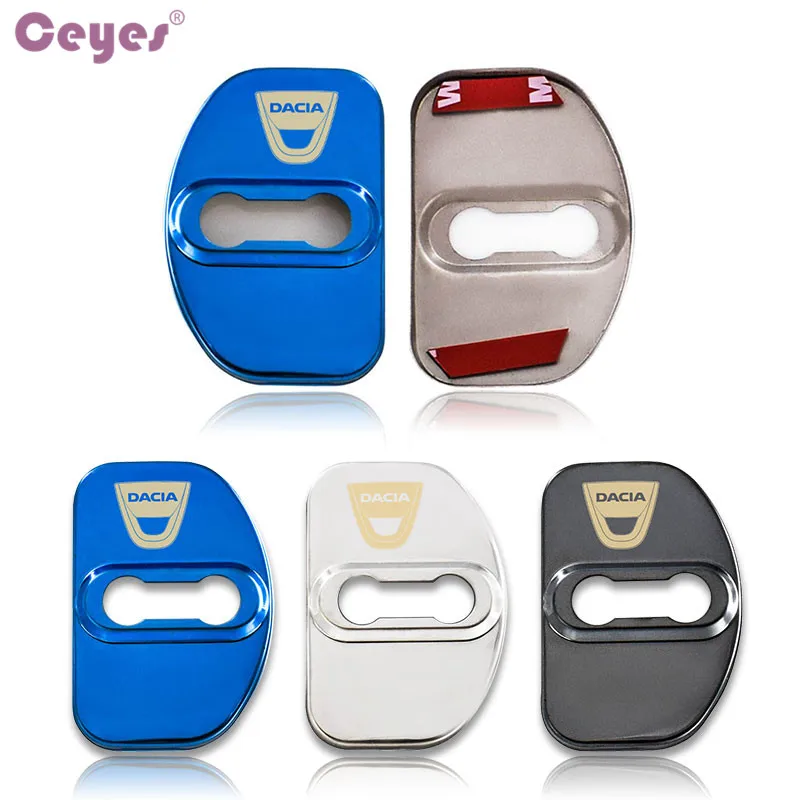 Ceyes Car Styling Door Lock Buckle Protection Cover Case For Dacia Sandero MK2 Stepway 2017 For Renault Accessories Car-Styling