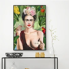 

Frida Kahlo Portrait Wall Art Posters and Prints Canvas Painting Wall Picture for Living Room Artwork Decor