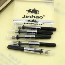 5 шт. черный перьевая ручка чернильный конвертер картриджи Горячая ручка заправка