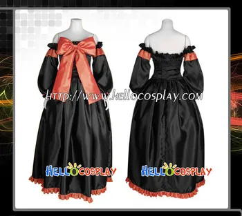 

Vocaloid Cosplay Kagamine Rin Black Dress Korea Style H008