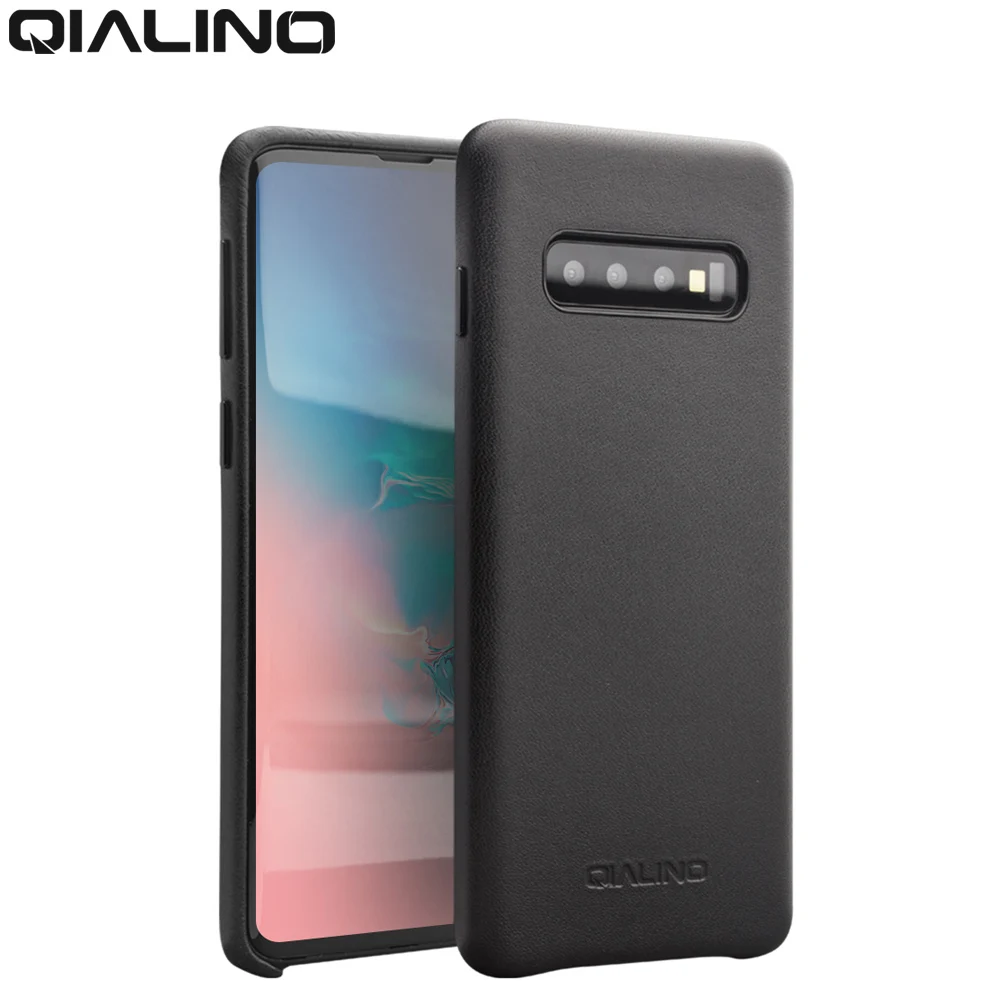 QIALINO, модная задняя крышка из натуральной кожи для samsung Galaxy S10, 6,1 дюймов, Роскошный чехол для телефона ручной работы для S10 Plus, 6,4 дюймов