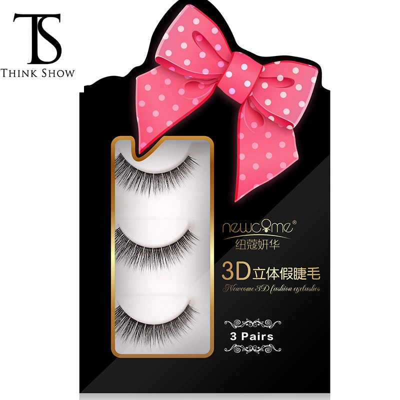 Thinkshow 3D Nature Long Korea Silk Eyelashes Semi Permanent