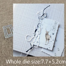 Дизайн поделок из металла высечки штампы 3 шт. прямоугольная рамка украшения скрапбук альбом бумага карты ремесло тиснение высечки