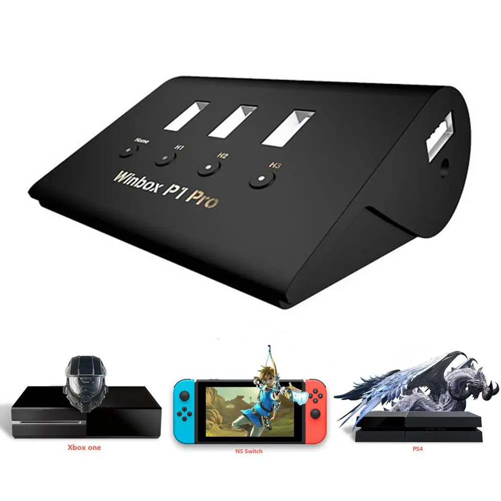 

Keyboard/Mouse Gamepad Adapter 4USB Independent Switch Converter For FPS PS4 P1 Pro XBOX,AoV,Mobile Legend,RoS,Cutter