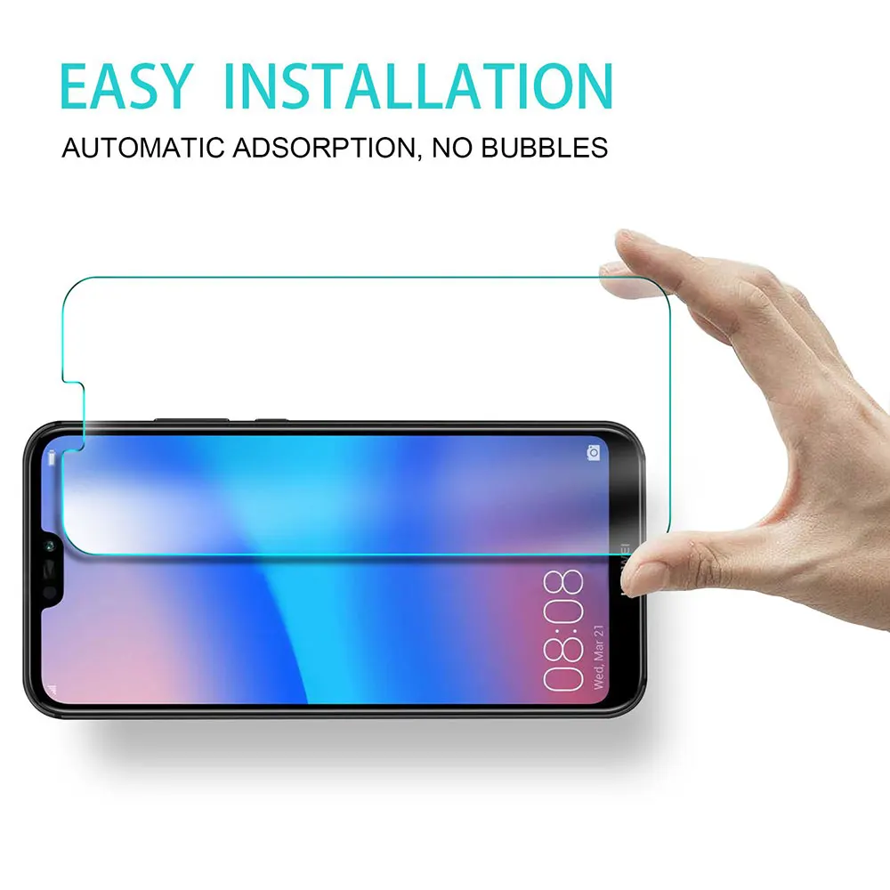 Ascromy 10PCS Tempered Glass Screen Protector Film For Huawei P20 Lite Mate 10 20 P Smart Y6 Prime 2018 Y9 Nova 3i 3 Protection (5)