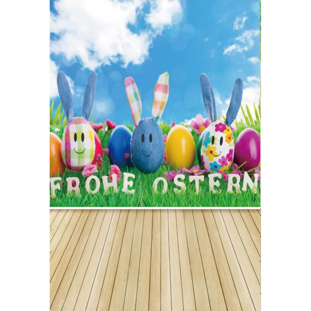 Laeacco Happy Easter Colorful Eggs Floor Baby Child Photography Backgrounds Customized Photographic Backdrops For Photo Studio |