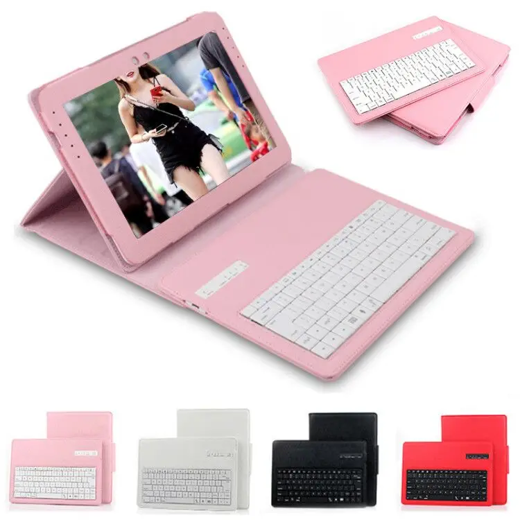 

Wireless Bluetooth Keyboard Case For Samsung Galaxy Note 10.1 2014 Edition P600 P601 P605 T520 PU Leather Case with keyboard