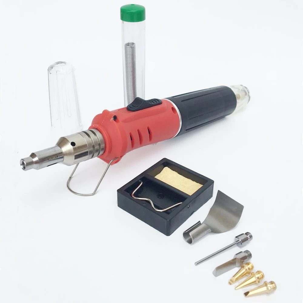 Self Ignition 10 in 1 Gas Soldering Iron Cordless Welding Torch Kit