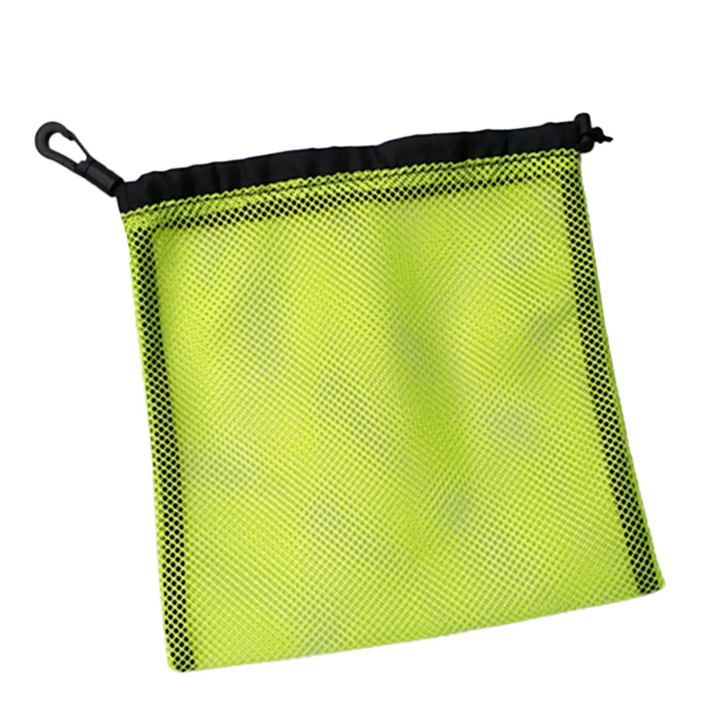 Lightweight Nylon Mesh Nets Bag Pouch Golf Tennis 30 Balls Carrying Holder Storage Drawstring Bag - Choose Colors
