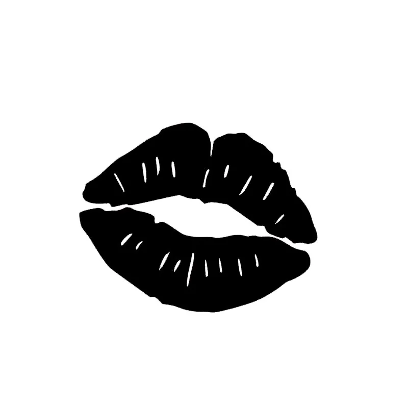 HotMeiNi 7.5x10inch Kiss Mark Lips Car Decal Car sticker sexy hot pink