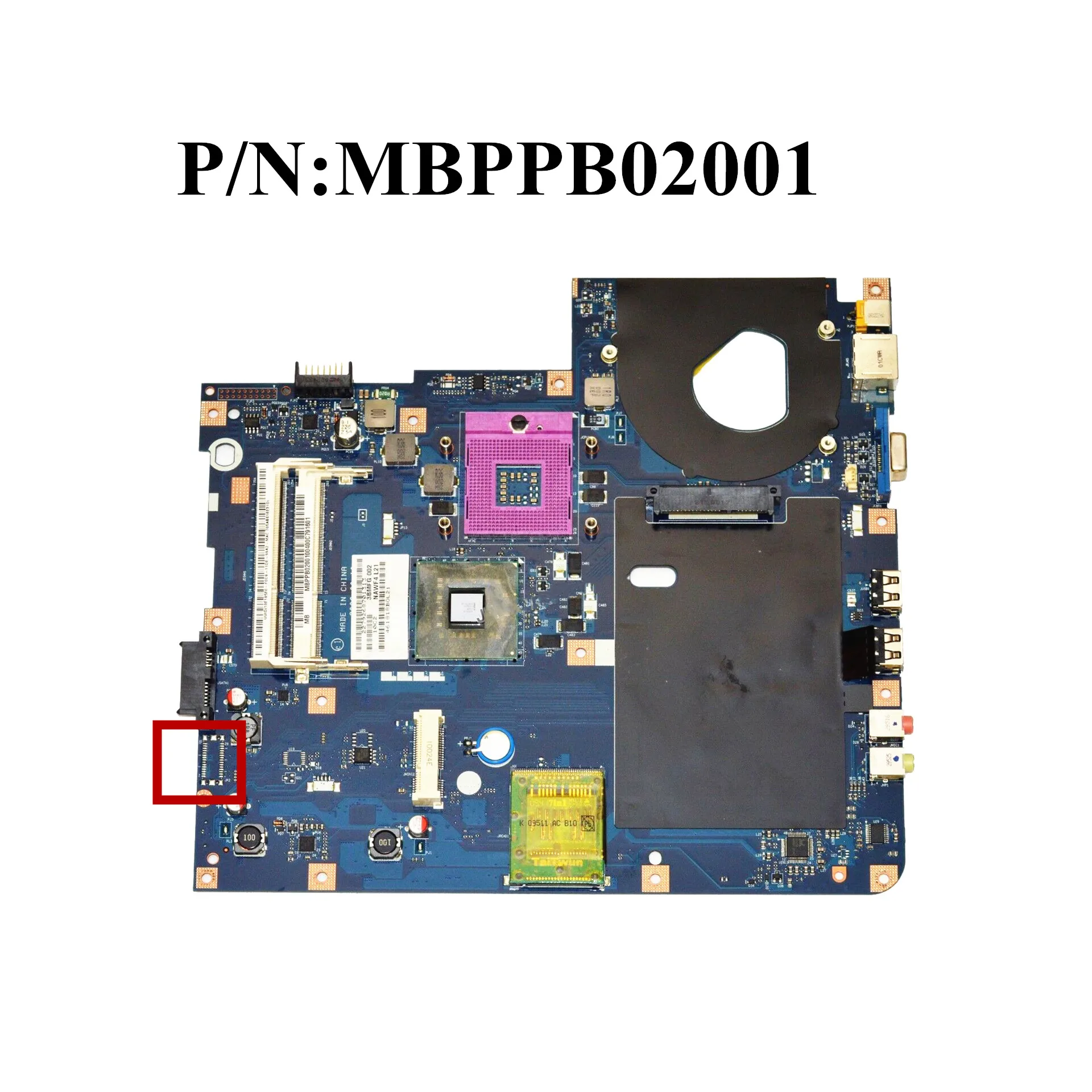 Отлично подходит для ноутбука ACER Aspire ES1 411 Материнская плата NBMRU11001 с N2840 Процессор