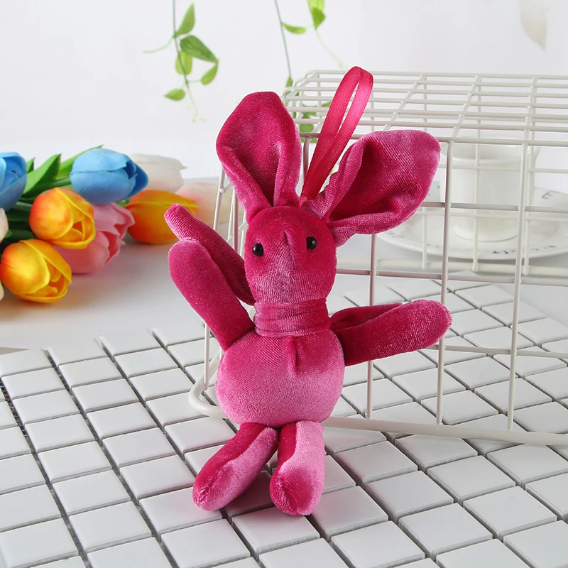 Happy Monkey 15cm Rabbbit Plush Toys Cute Rabbit Doll Decoration Toy For Bag Wedding Bouquet Gift Toy for Children Adult Happy Monkey 15cm Rabbbit Plush Toys Cute Rabbit Doll Decoration Toy For Bag Wedding Bouquet Gift Toy for Children Adult