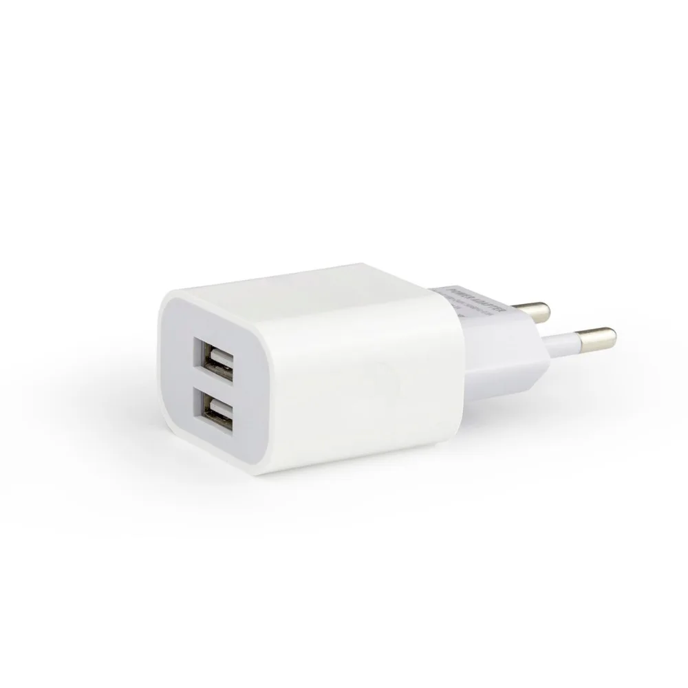 EU Plug 5V 2A 2USB выходное зарядное устройство для телефона для путешествий адаптер совместимый страна РОССИЯ Украина Германия Польша Франция Испания и т. Д