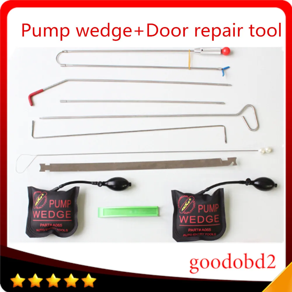 

PDR Hooks Crowbar Tools Push Rods PDR Spring Steel Rods Tools Paintless Repair Tools Hand Tool Set Hardware Tool A065 pump wedge