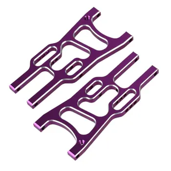 Purple RC 1:10 Upgrade Parts Aluminium Alloy 106019 Front Lower Suspension Arm for HSP Off Road Car 94166 94107 Buggy 1