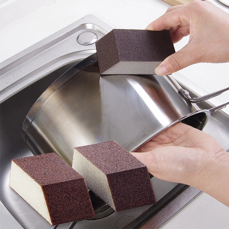 

Cleaner Tools Cleaning Brush Bowl Washing Sponge 1PC Glass Kitchen Tools Dish Pot Strong Pan Magic Sponge Emery Window Alumina