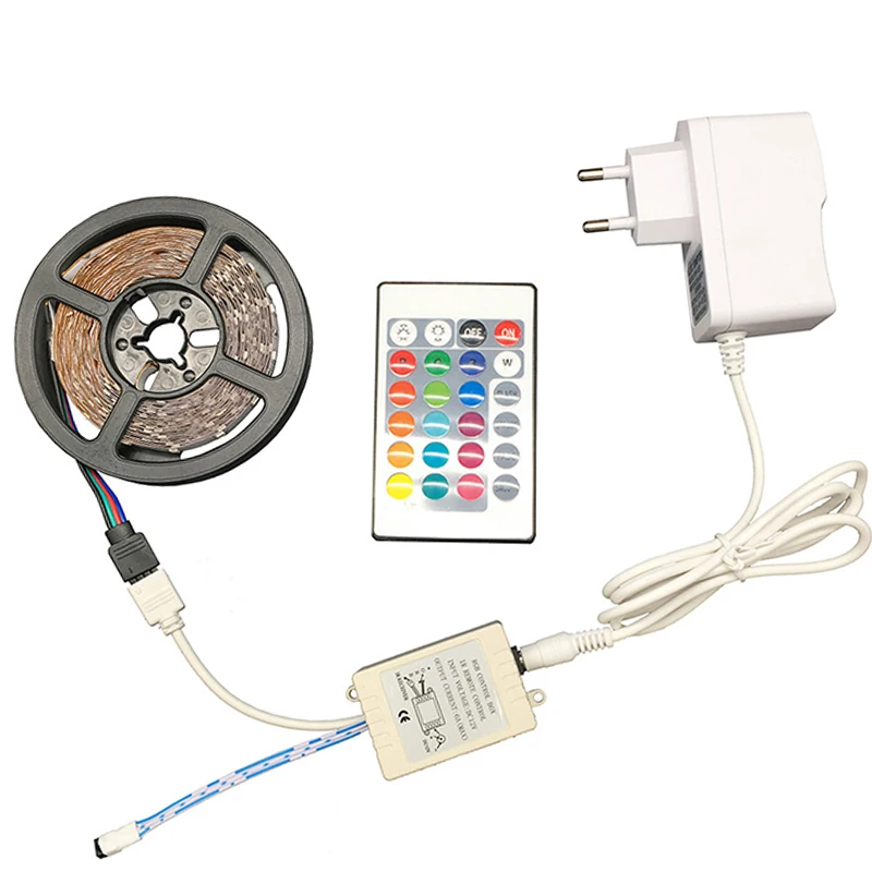 

5M Led Strip Light 3528 DC12V 60led/m Led Flexible Light Lamp Ribbon Tape Waterproof RGB White Warm White Blue Green Red