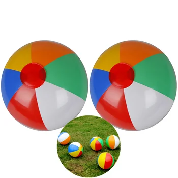 

2pcs Rubber Ball Baby Kids Beach Pool Play Ball Inflatable Children Rubber Educational Soft Learning Toys