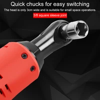 ליתיום סוללה חשמלי נטענות 12V Ratchet Wrench Set אלחוטי ליתיום-יון סוללה פיגומים אימפקט Led Working Light מפתח ברגים Power (5)