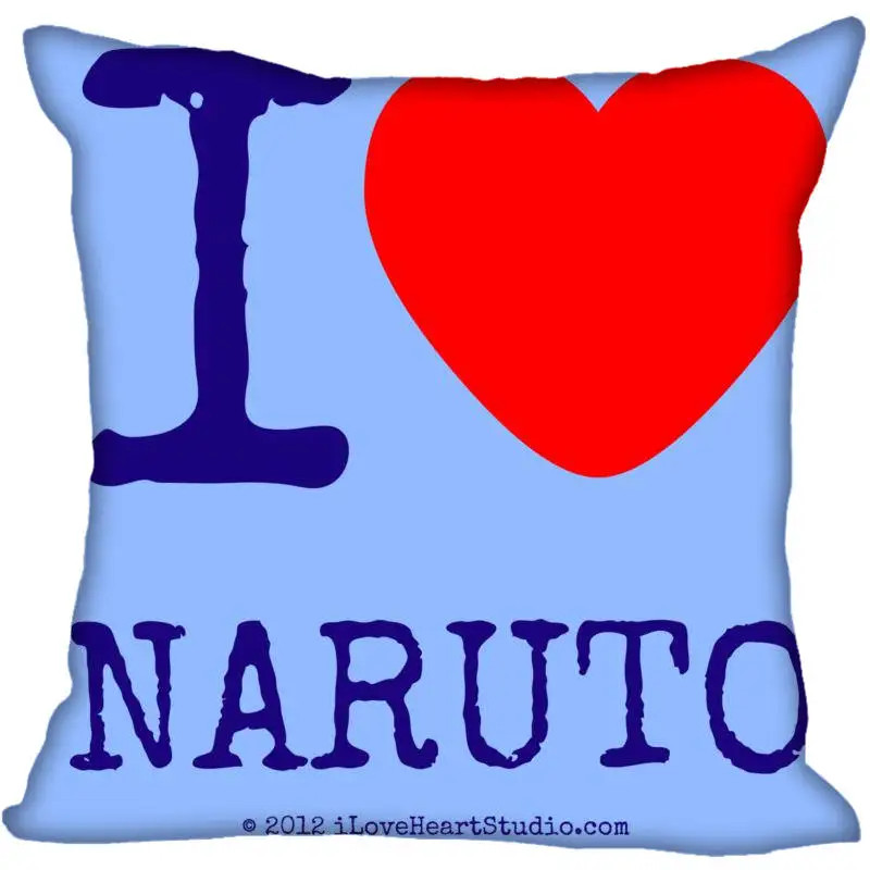 Квадратный чехол для подушки с логотипом Наруто на заказ, Наволочка на молнии, чехол 40x40,45x45 см(с одной стороны - Цвет: Pillowcase 20