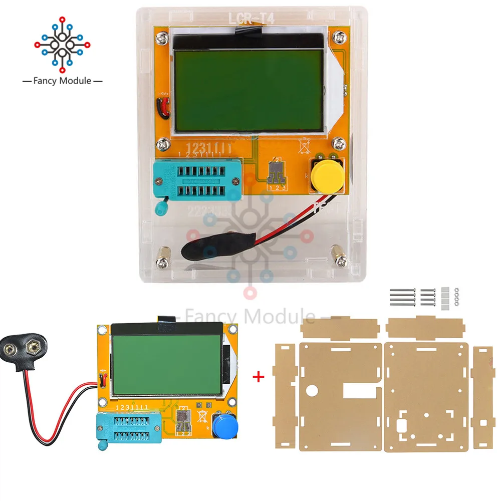 LCR-T4 Mega328 M328 Диод Триод Емкость ESR метр MOS PNP транзистор тестер ЖК-дисплей транзисторы диоды с Чехол Коробка
