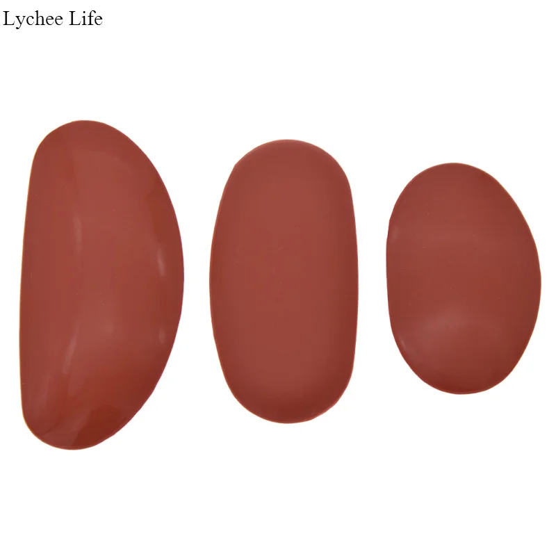 

Lychee Life 3pcs/set Silicone Rubber Hand-made Sculpture Ceramic Pottery Clay Auxiliary Tools Scraper Red Pottery Clay Artist