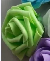 7 см, 14 цветов, ПЭ пена, розовые цветы, свадебное украшение, букет цветов, искусственные розы, искусственный цветок для свадьбы, автомобильный Декор - Цвет: green
