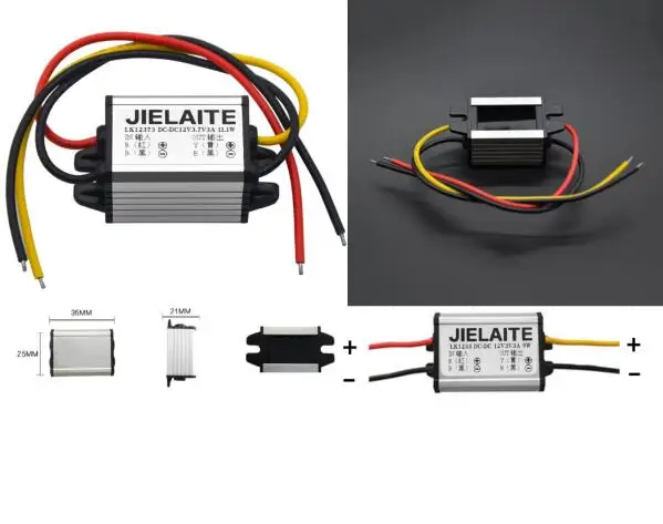 

Car Converter 12V to 3-9V 2A 3A Auto Car Power Module Supply Copper Cord Step-Down Voltage Regulator