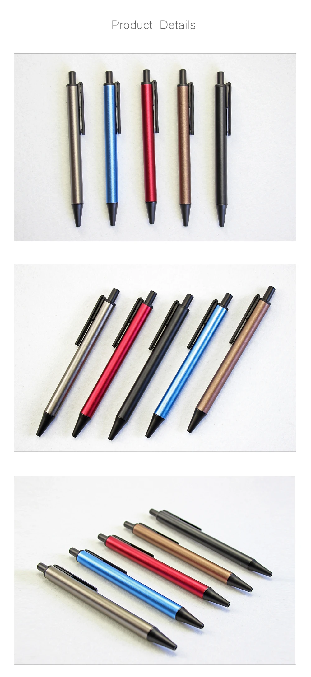 Формальная деловая стильная металлическая шариковая ручка, шариковая ручка для офиса, школьные принадлежности, Канцелярские Шариковые ручки с тонкой точкой 1,0 мм, синие/черные чернила