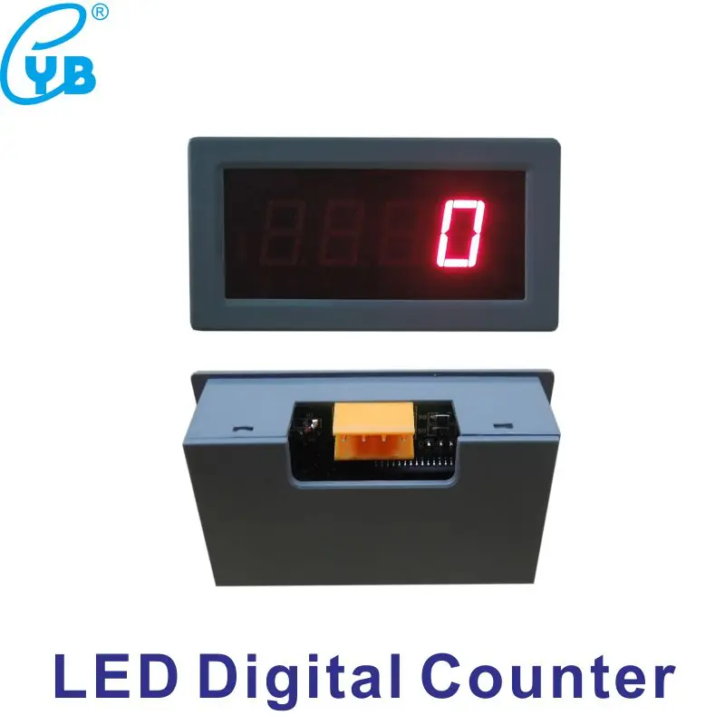 

4-Digits LED Digital Counter DC 12V Electrical Counter 0-9999 Accumulation with a Backcover less than 2000Hz. Free Shipping