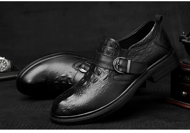 QFFAZ Новая мужская обувь из натуральной кожи мужские плоским классический Для мужчин итальянские классические туфли формальные Оксфорд большой размер 38-48