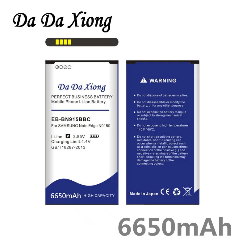 

Da Da Xiong 6650mAh EB-BN915BBC Li-ion Phone Battery for Samsung Galaxy Note Edge N9150 N915K N915L N915S N915X
