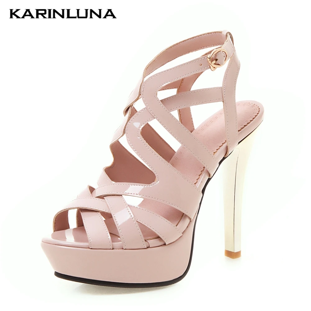 

Dropship large Size 43 gladiator Platform Sandals women's shoes Summer lady Sexy party Sandal High Heel slingback Shoes Woman