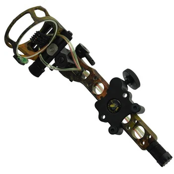 

Jungle Camo Compound Bow Sight 5 Pins 0.019" with Micro Adjust Detachable Bracket TP7550 for Bow Archery Shooting
