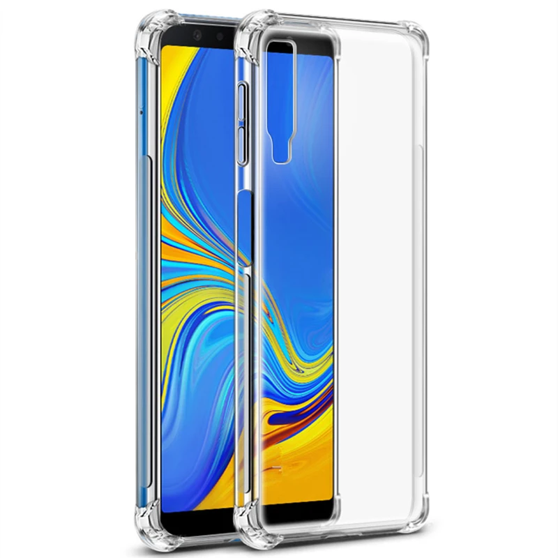 Противоударный Прозрачный чехол для Samsung Galaxy Note 9 8 A7 A9 A8 A6 Plus J6 J4 J8 2018 A6S A8S J3 J5 J7 2017 S8